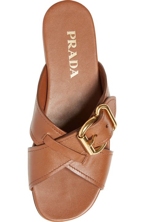 prada buckle sandal|prada sandals women's.